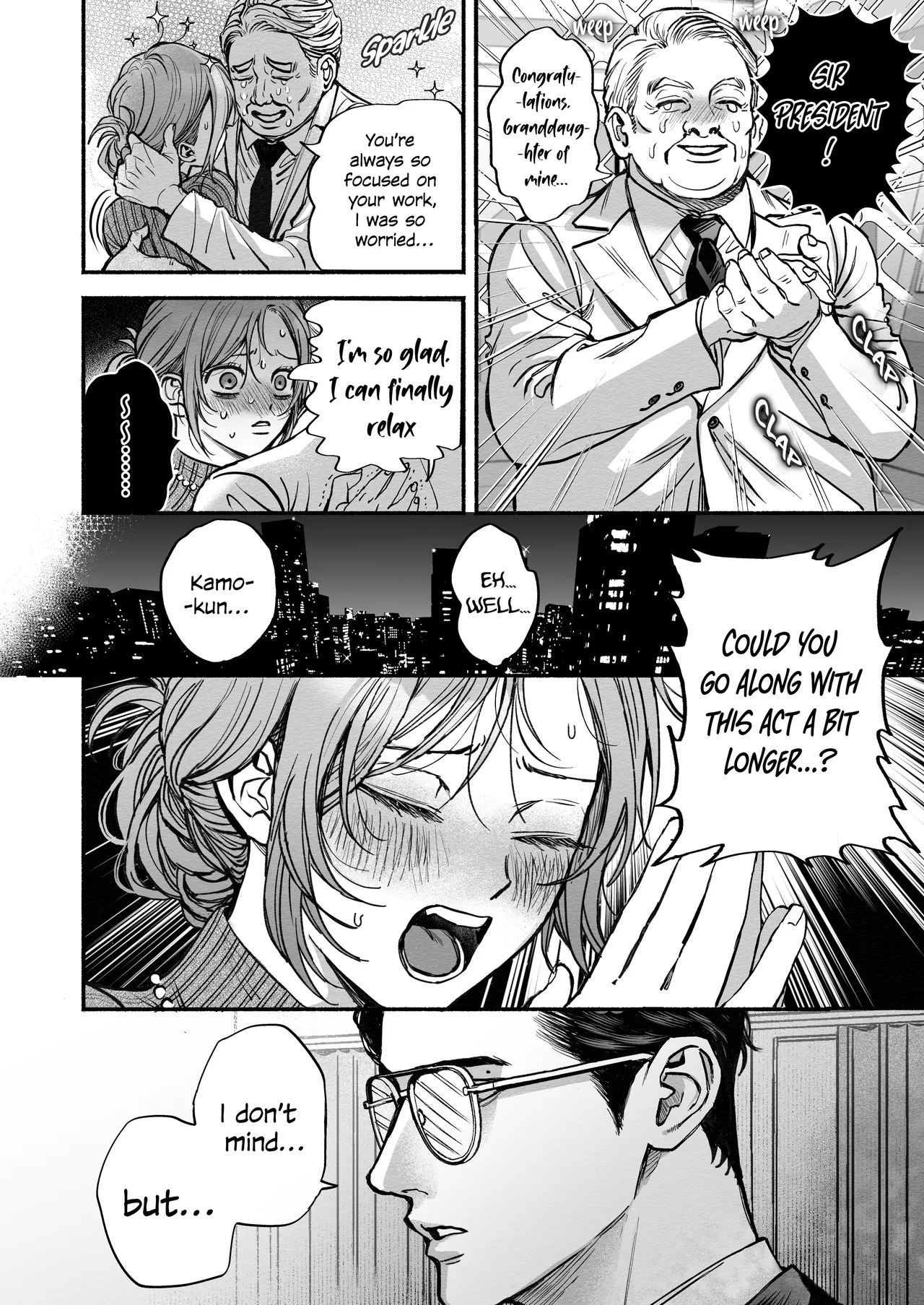 I'm held in my taciturn secretary's arms every night. page 5 full