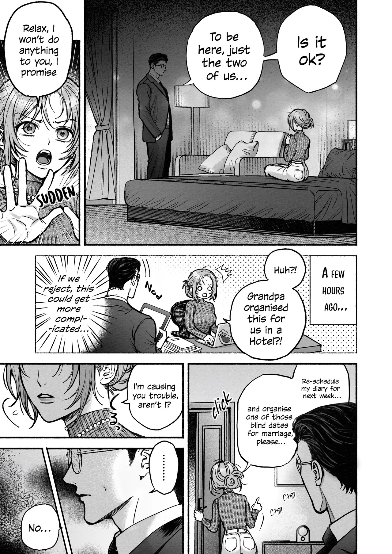 I'm held in my taciturn secretary's arms every night. page 6 full