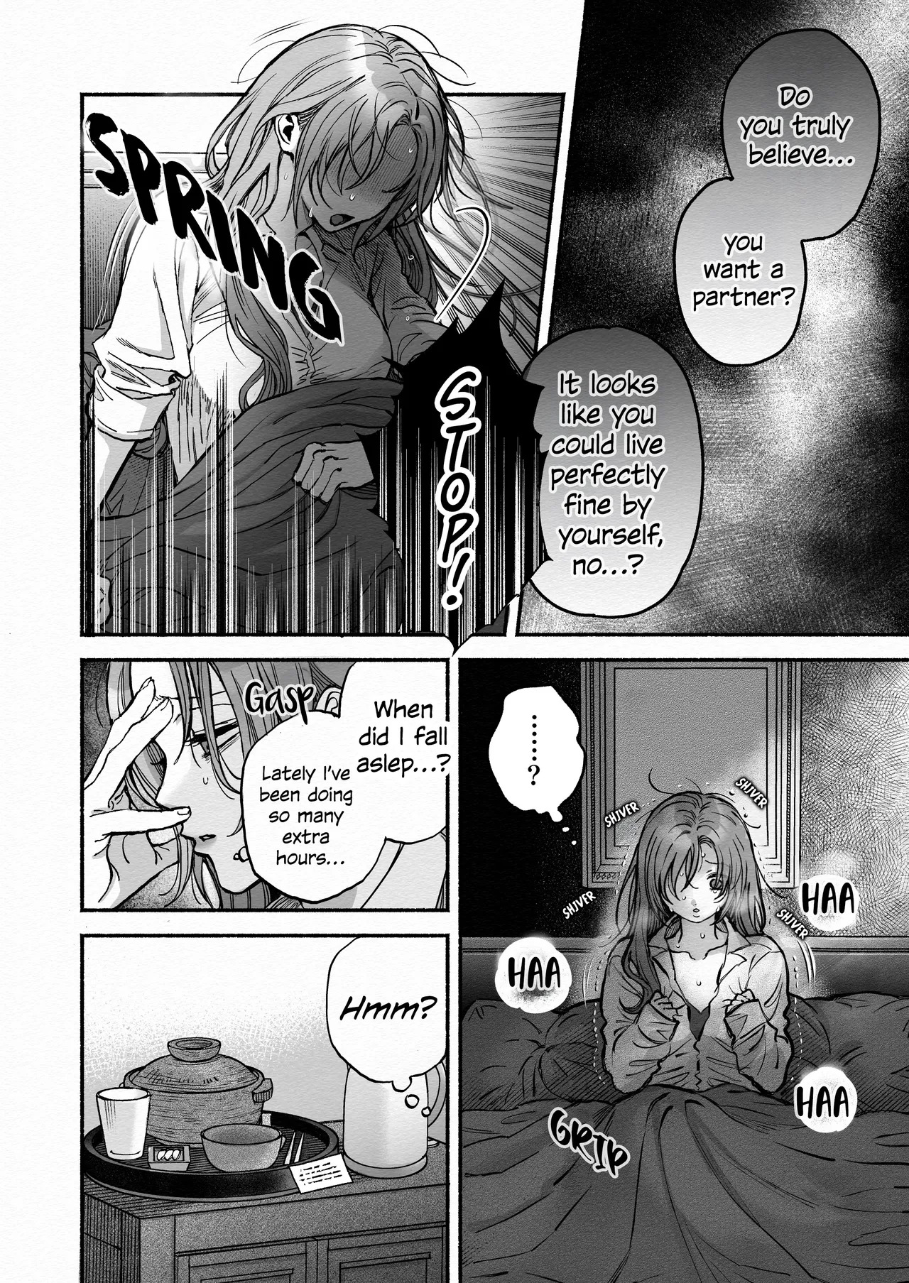 I'm held in my taciturn secretary's arms every night. page 7 full