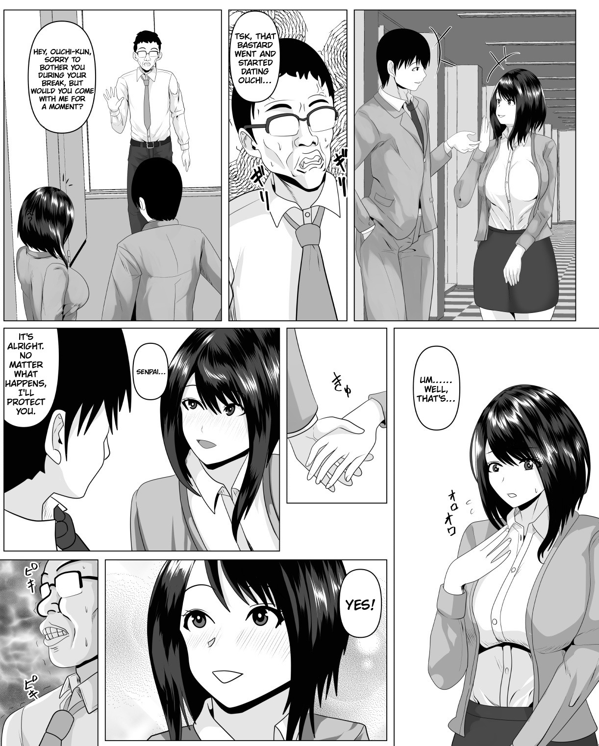 Shanai Renai Shiteru Kanojo ga Sekuhara Jii ni Otosareru | My Office Romance Girlfriend Gets Corrupted by a Sexual-harassment Geezer page 8 full