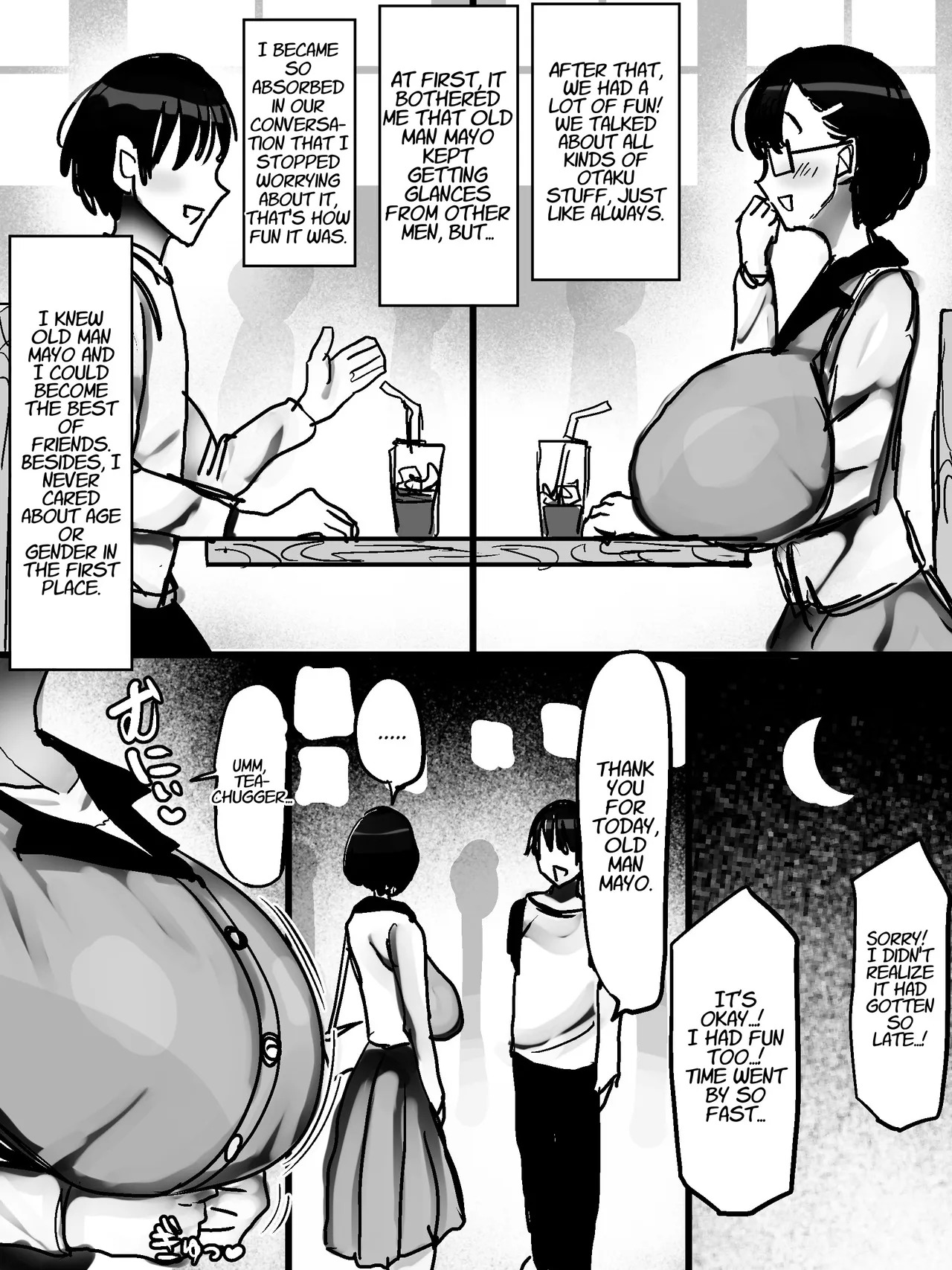 Net de Shiriatta Jimi Megane Bakunyuu to Otomodachi Koubi Shichau Hanashi | Friend Sex with the Huge-Breasted Plain Bespectacled Babe I Met Online page 6 full