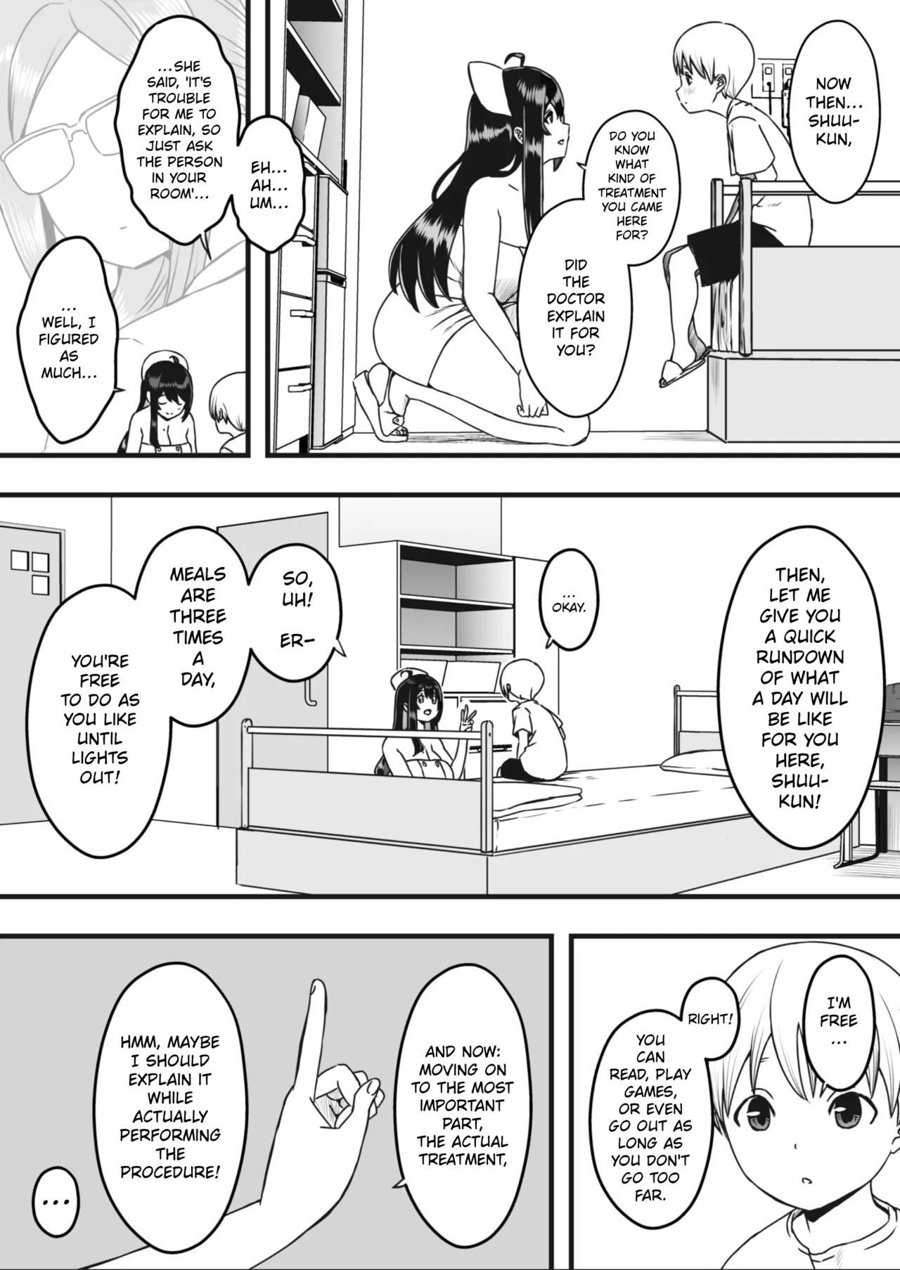 Sperm-Squeezing Clinic Staffed with Total Cumsluts! page 8 full