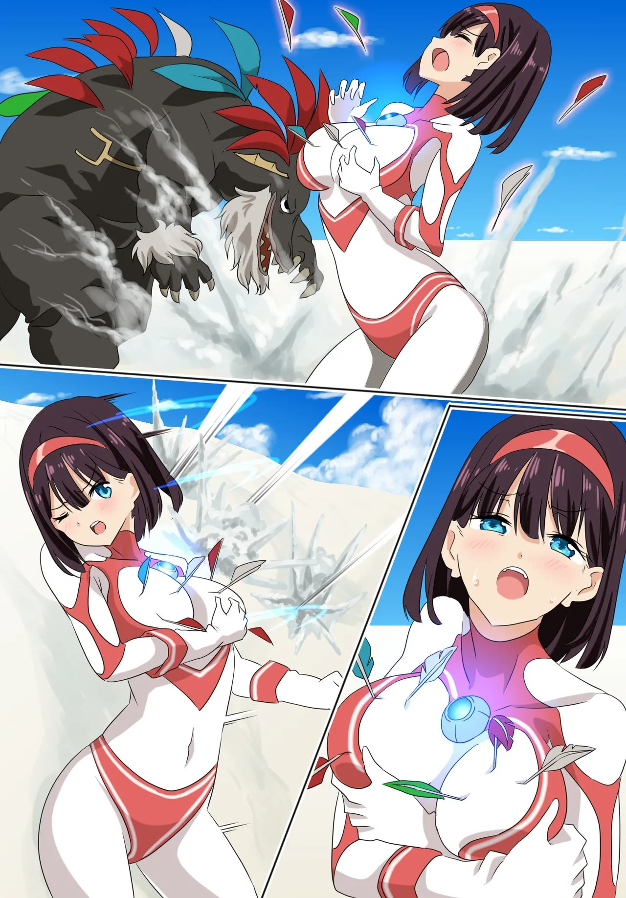 被羽针攻击胸部的奥特艾莉第1-40篇（Orange313个人汉化） page 8 full