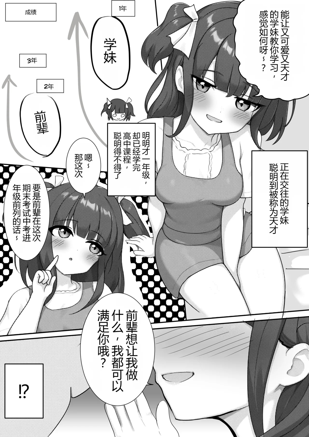 My junior told me she’d do anything for me if I got good exam results, so I asked her to let me watch her while she relieves herself. page 3 full