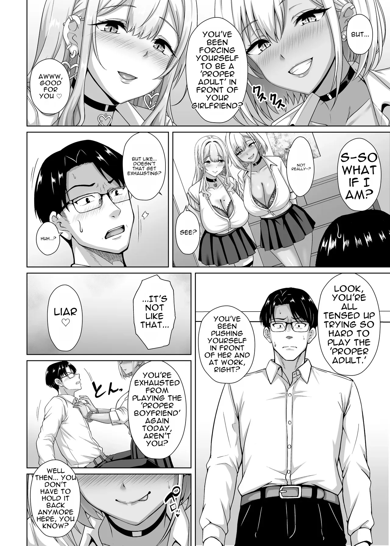 Devoured by the Shirokuro Gyaru ~Reverse NTR Ecchi Where the Adult Me Can't Go Against the Two Gyal~ page 8 full