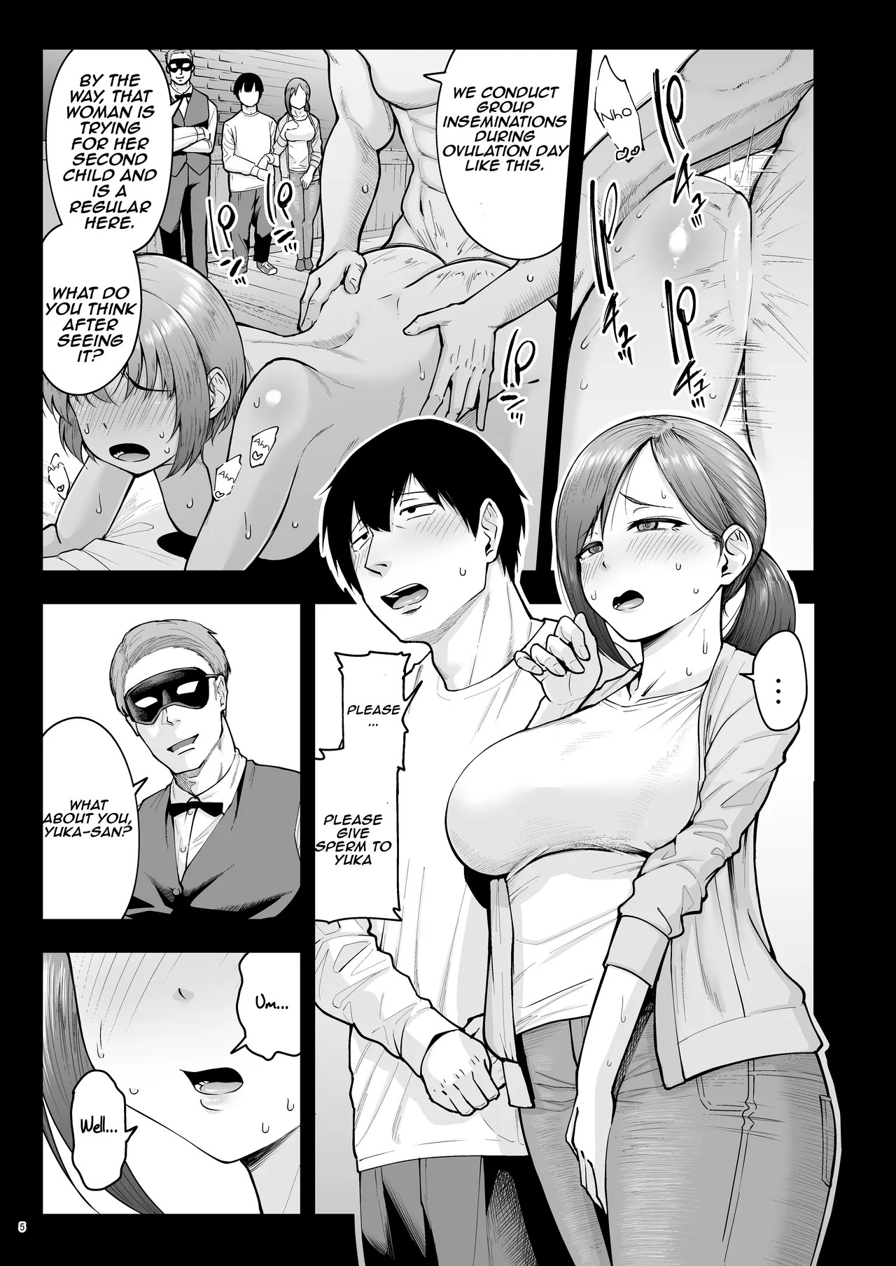 Hitozuma Ninkatsu Club 4 ~Yuka-san & Mio-san no Goudou Ren Katsu Kiroku | The Wife Breeding Club 4 Yuka's and Mio's Fertilization Diary page 4 full