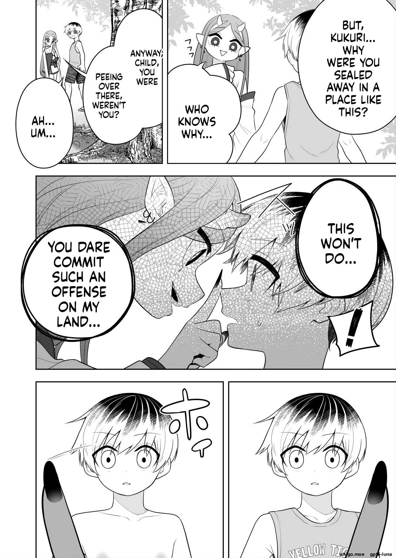 The Story of How I Broke the Shrine's Seal and Was Turned into the Futanari Evil God's Female Servant page 8 full