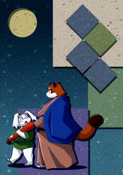 Usagi to Tanuki to Kimono no Hon Tsuki